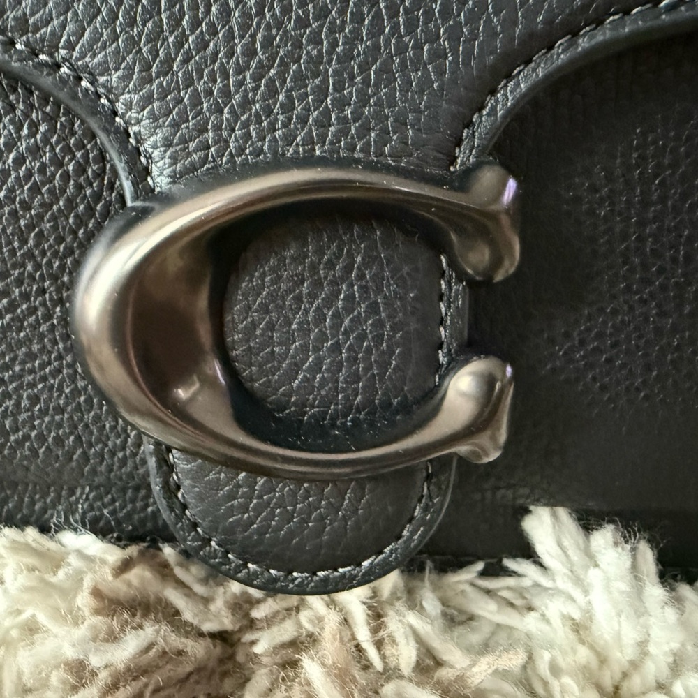 Coach Black Leather Shoulder Bag- Tabby 26 - Picture 5 of 10